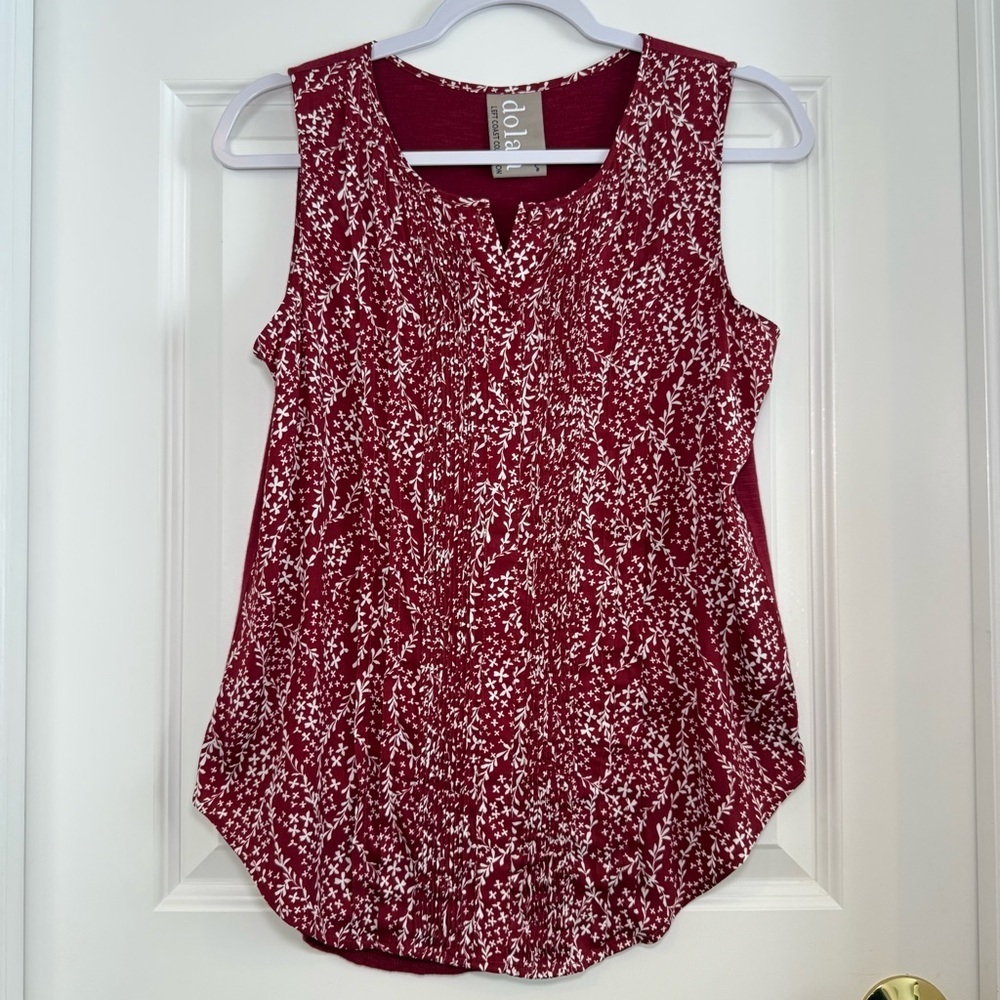 Anthropologie Dolan Left Coast Jules Floral Print Tank Top Size S